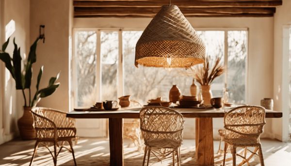 Abat jour paille : Sublimez votre décoration bohème avec élégance