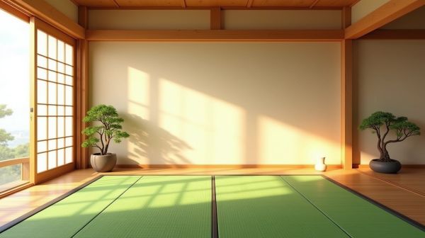 Le tatami impose ses dimensions à toute la pièce, et c'est voulu